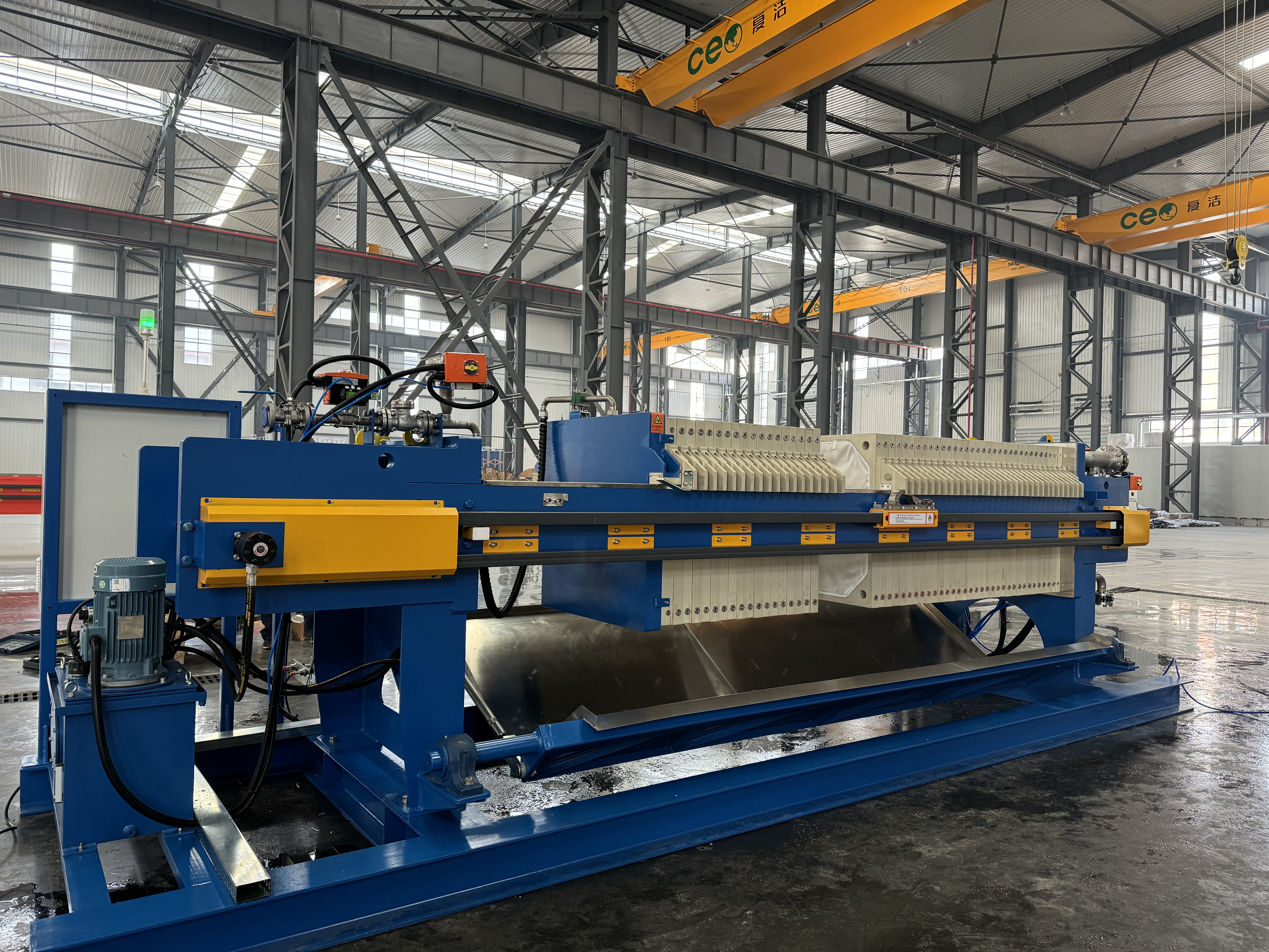 Press de filtre CGR avec un périphérique de plateau à goutte automatique