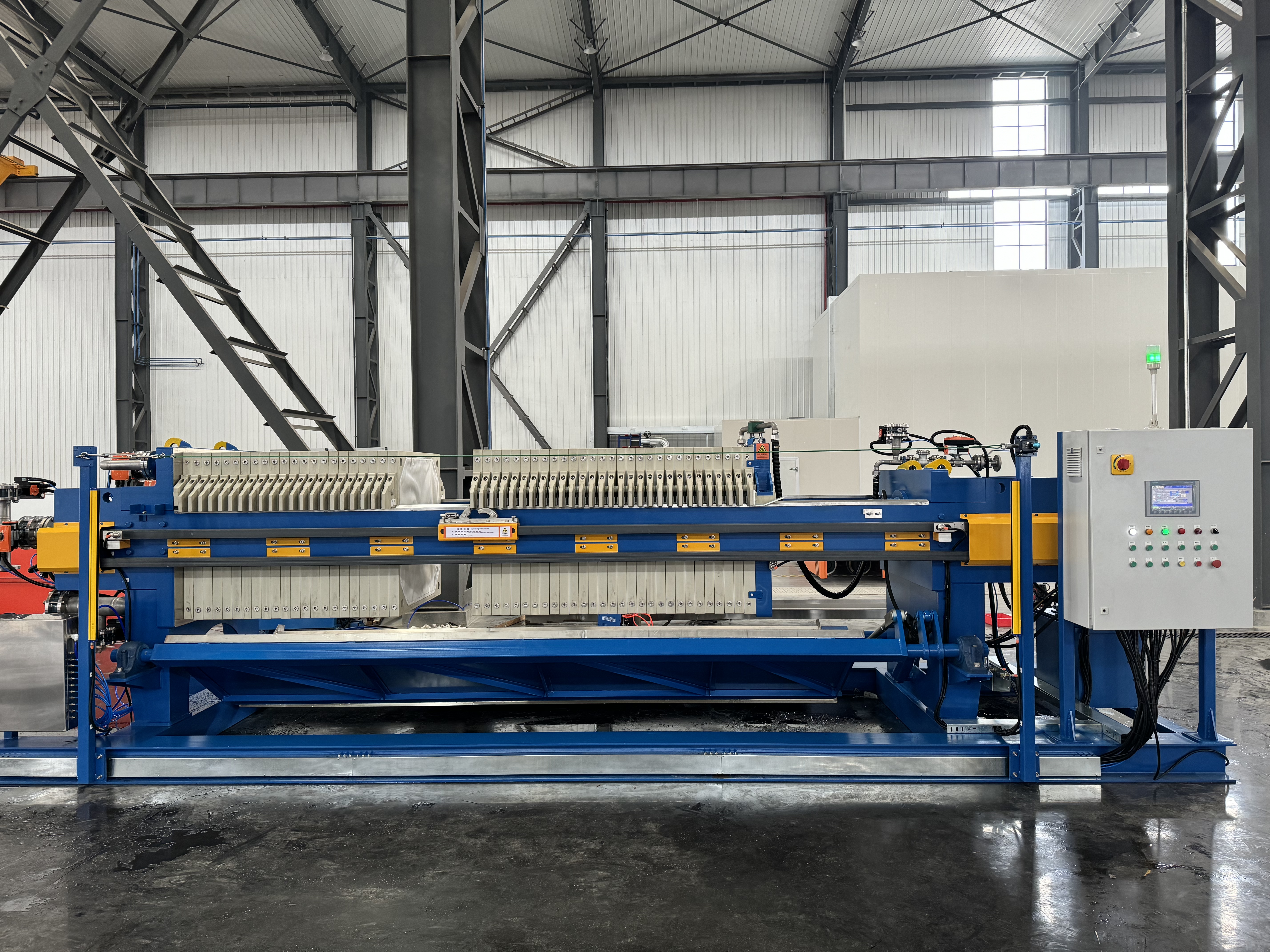 Machine &agrave; filtre-presse pour l